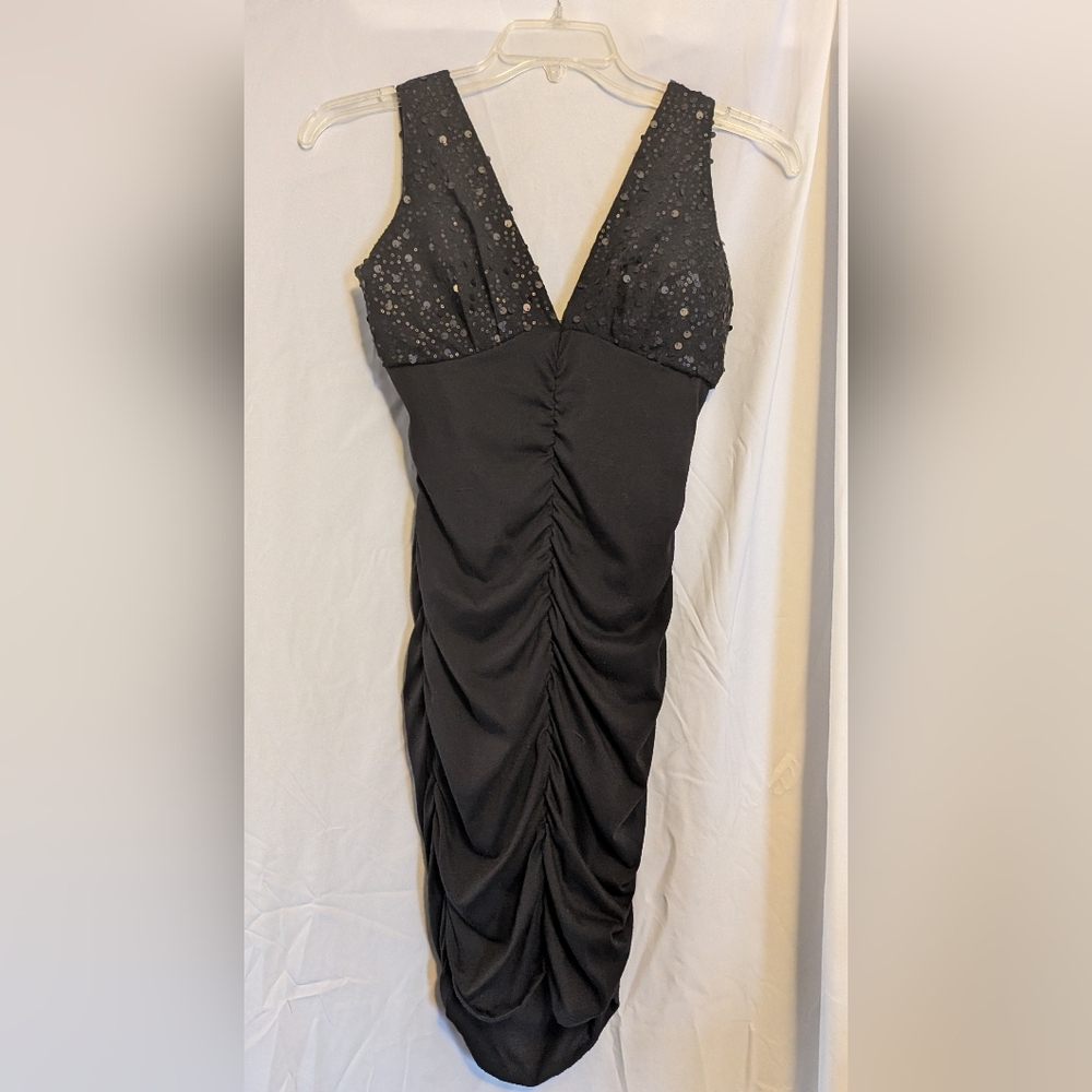 Women's Black Bodycon Cocktail Dress Sz. M